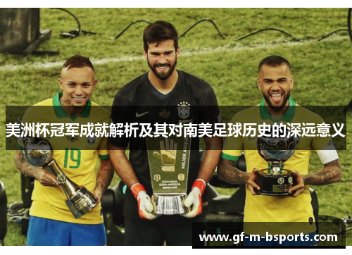 美洲杯冠军成就解析及其对南美足球历史的深远意义