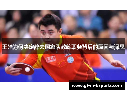 王皓为何决定辞去国家队教练职务背后的原因与深思